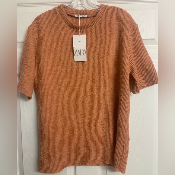 Zara Sweaters - NWT Zara Basics Knit Sweater Size M Short Sleeve Shirts Casual Preppy